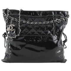 Chanel 31 Drawstring Tote Quilted Patent Large