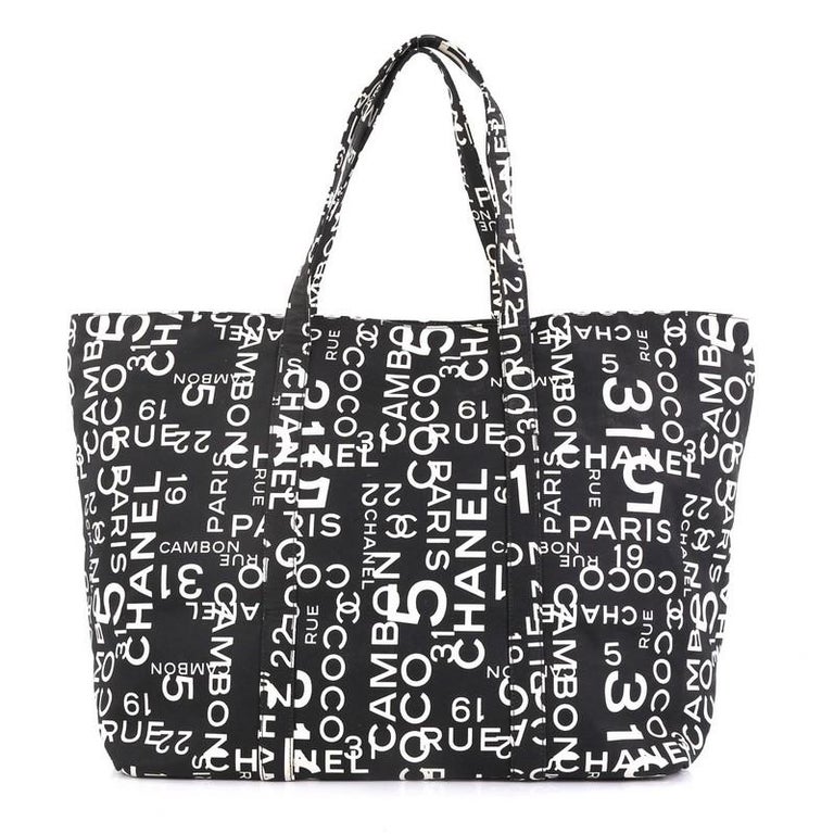 Chanel 31 Rue Cambon Beach Tote Printed Canvas Large