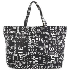 Chanel 31 Rue Cambon Beach Tote Printed Canvas Large