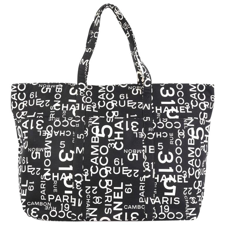 Chanel 31 Rue Cambon Beach Tote Printed Canvas Large at 1stDibs | 31 ...