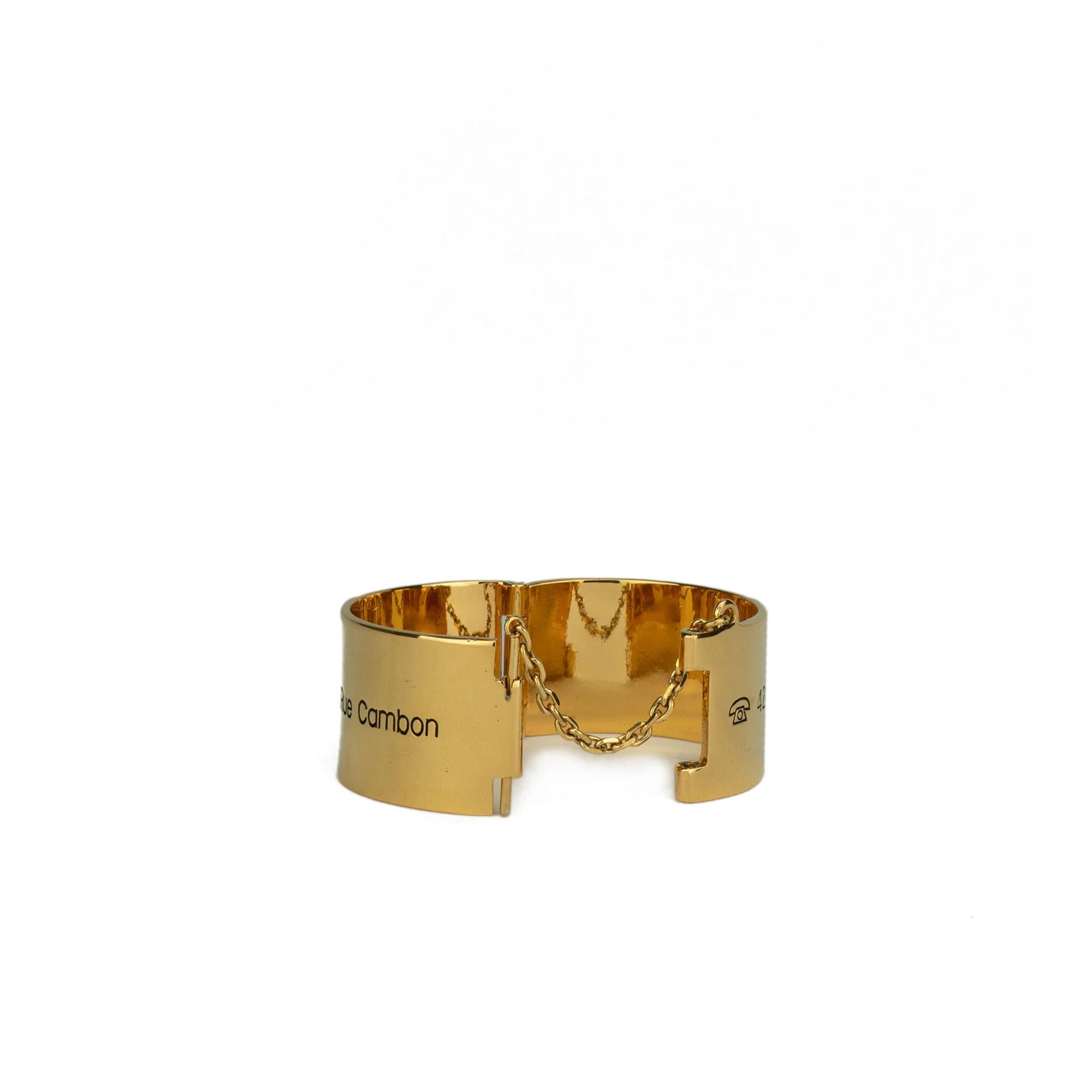 Chanel 31 Rue Cambon Cuff Bracelet For Sale 1
