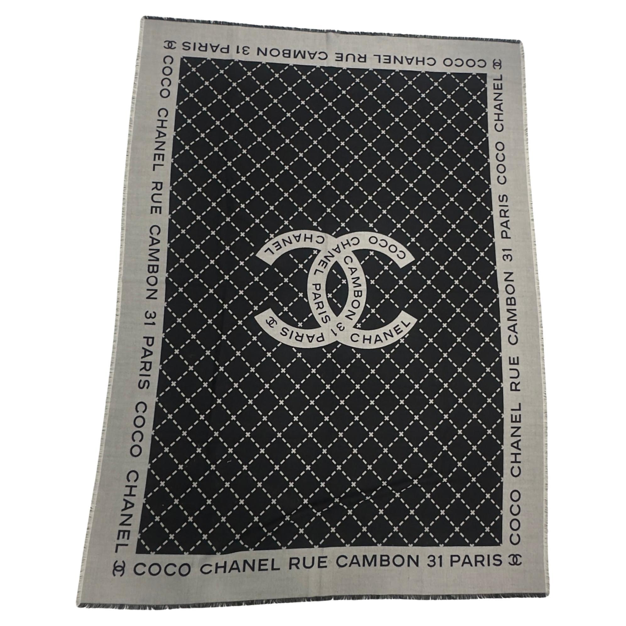 Chanel “31 Rue Cambon Paris” Woven Throw/Scarf – Grande Plaid Lifestyle –