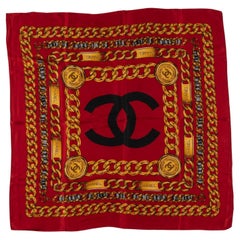 Sciarpa vintage rossa Chanel, 31 Rue Chambon