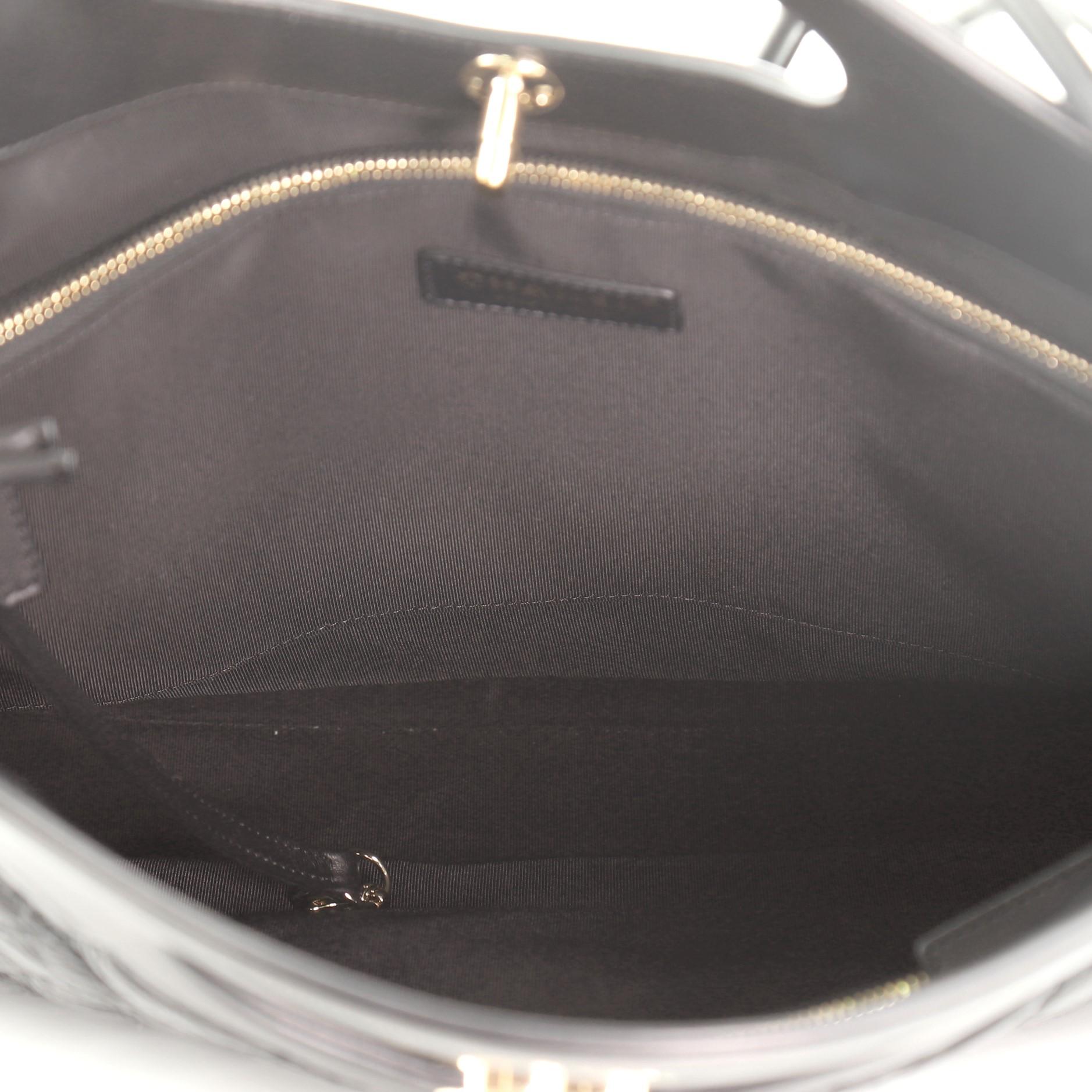 Black Chanel 31 Shopping Bag Quilted Calfskin Large