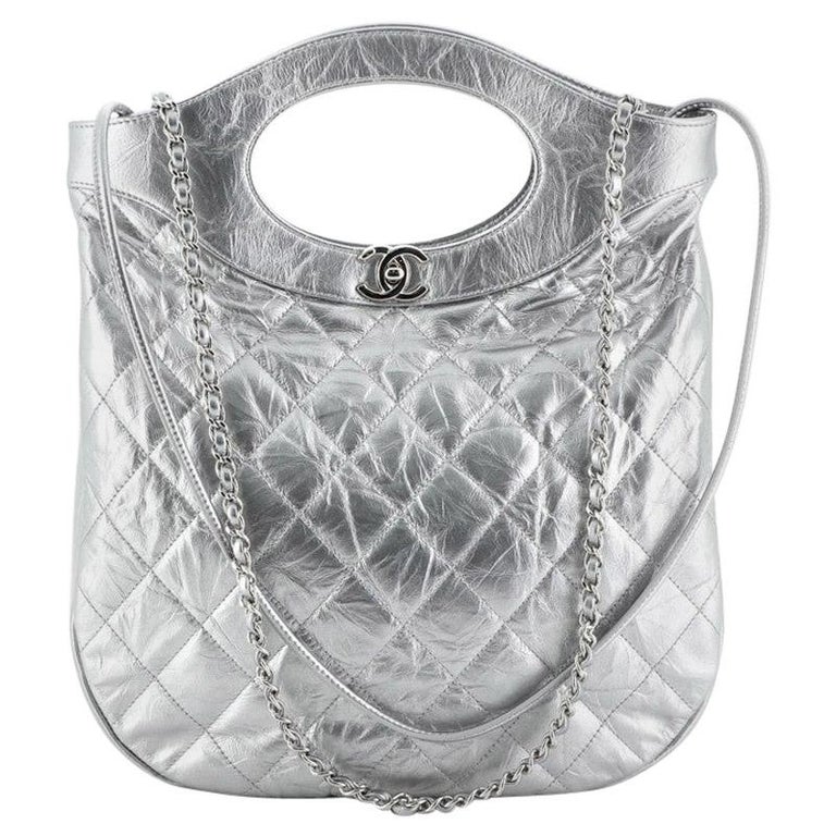 Chanel 31 Shopping Bag Quilted Crumpled Calfskin Small at 1stDibs