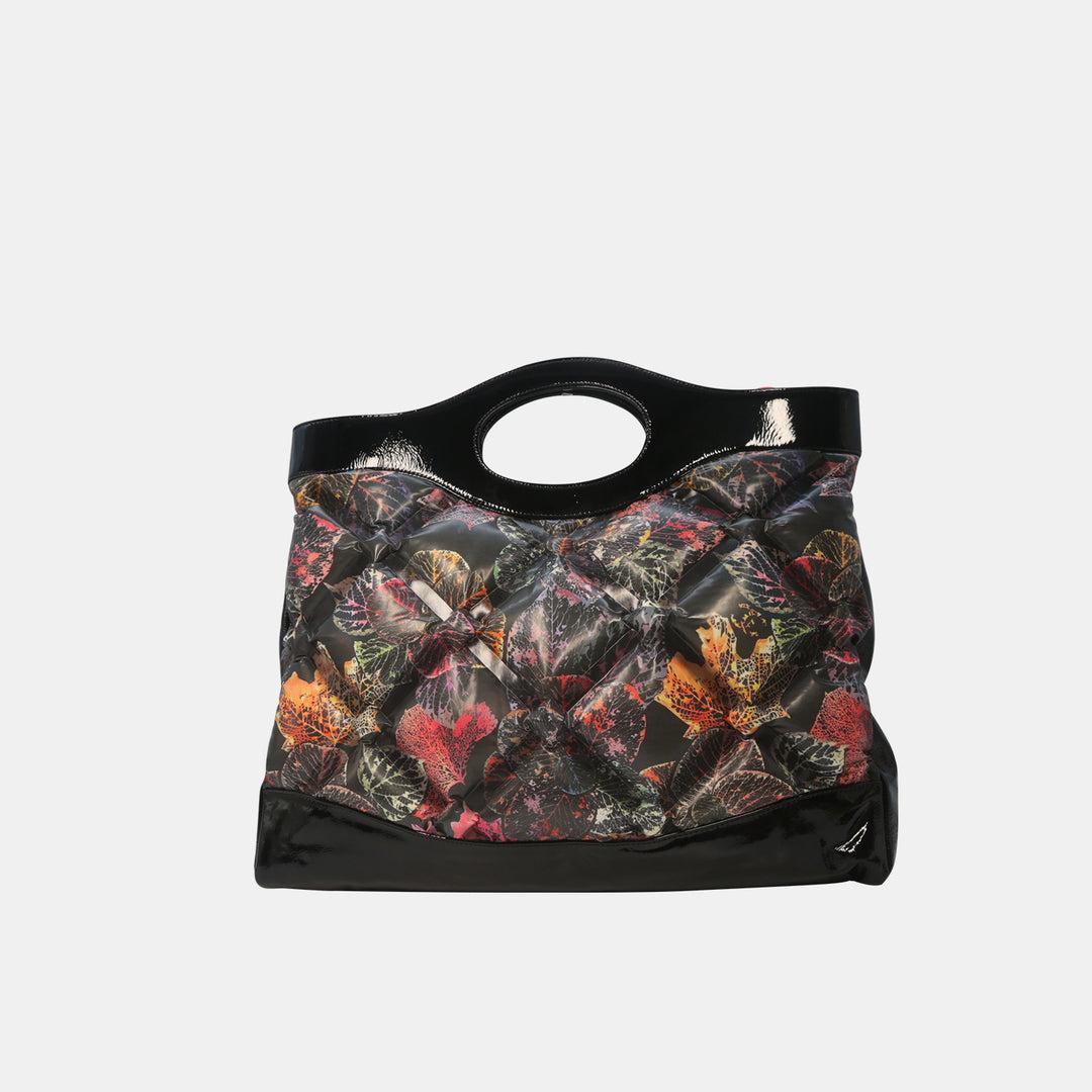 Chanel 31 Shopping Bag Quilted Printed Cotton and Calfskin Large In Good Condition For Sale In London, GB