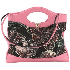Chanel 31 Shopping Bag Quilted Printed Cotton and Calfskin Large