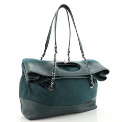 Chanel 31 Shopping Bag Quilted Wool with Calfskin Large