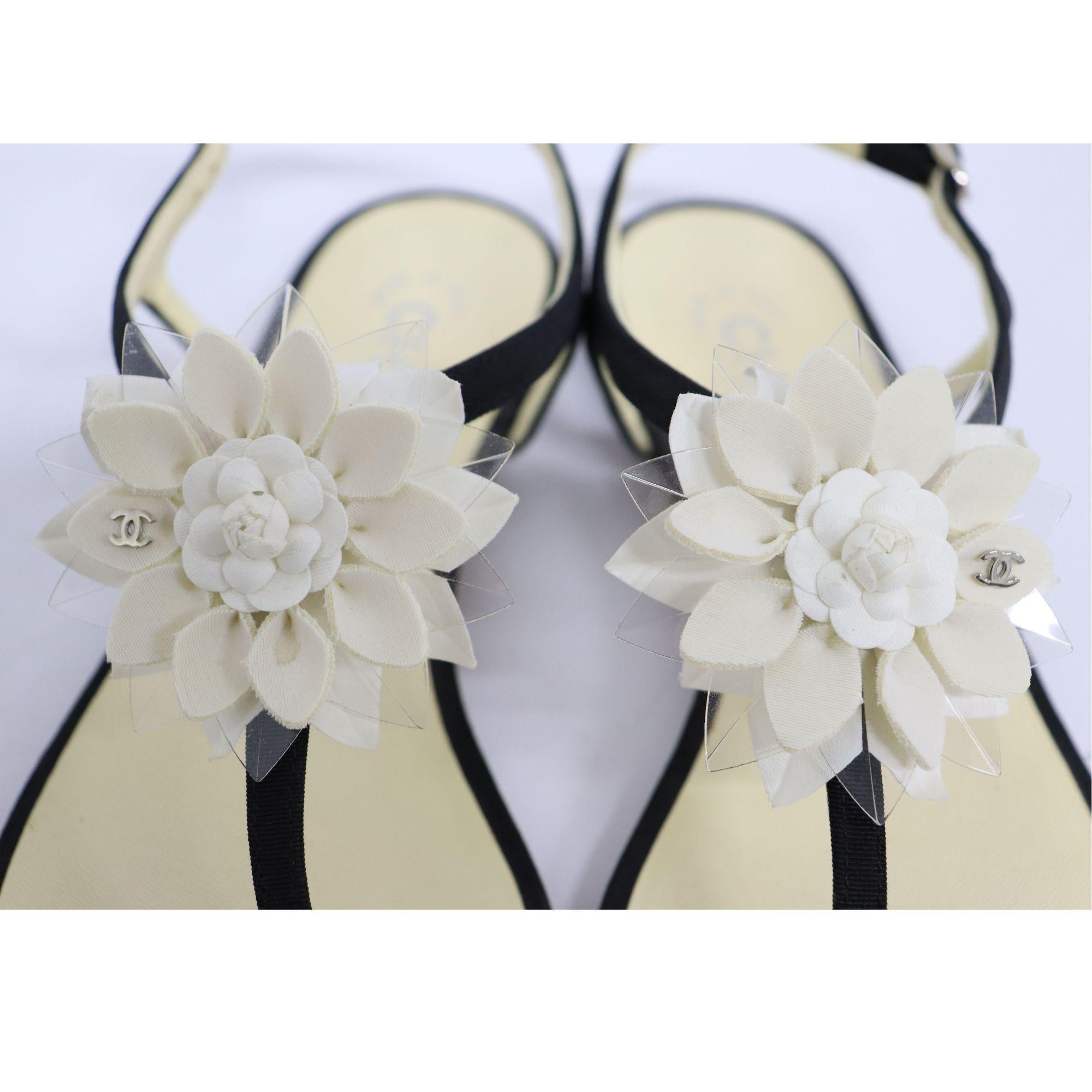 Chanel 3d Flower Sandals Size EU 37 1