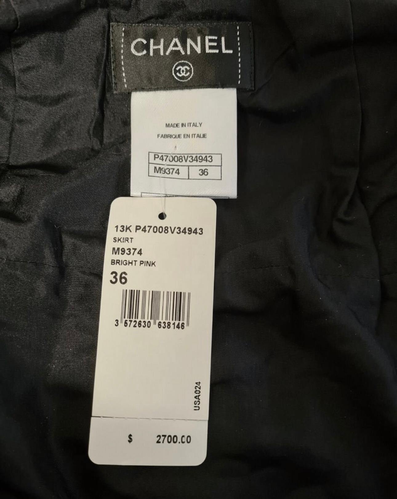  Chanel 3K$ New Globalization Collection Jupe en tweed Lesage Unisexe 