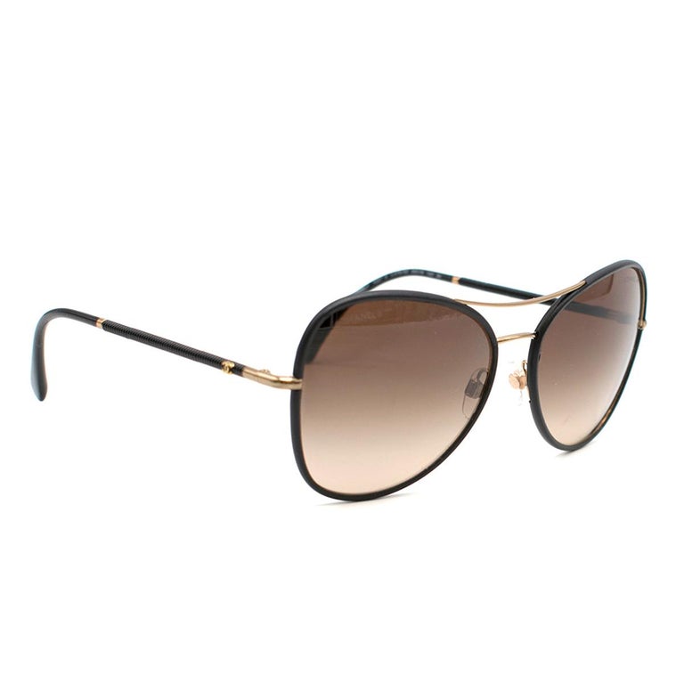 Sold at Auction: CHANEL 4197 Aviator sunglasses 2000s