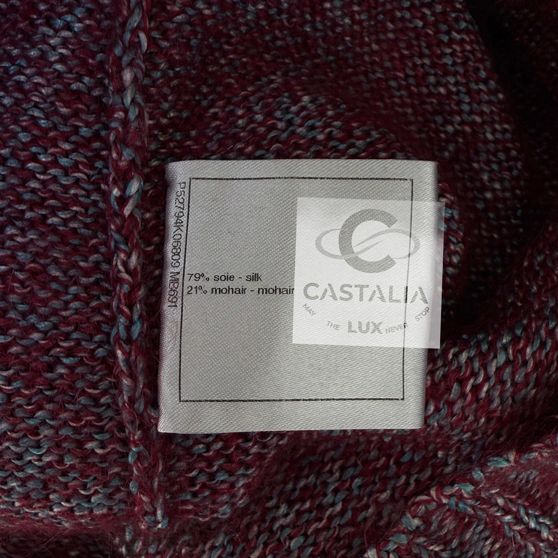 Chanel 4K$ Coco Brasserie Runway Silk Knit Jumper 38 FR For Sale 9