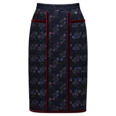 CHANEL 4K$ Keira Knightley Style Lesage Tweed Skirt 34 FR