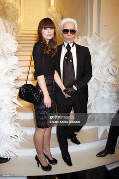 Chanel 4K$ Keirah Knightley Style Black Tweed Skirt 34 FR