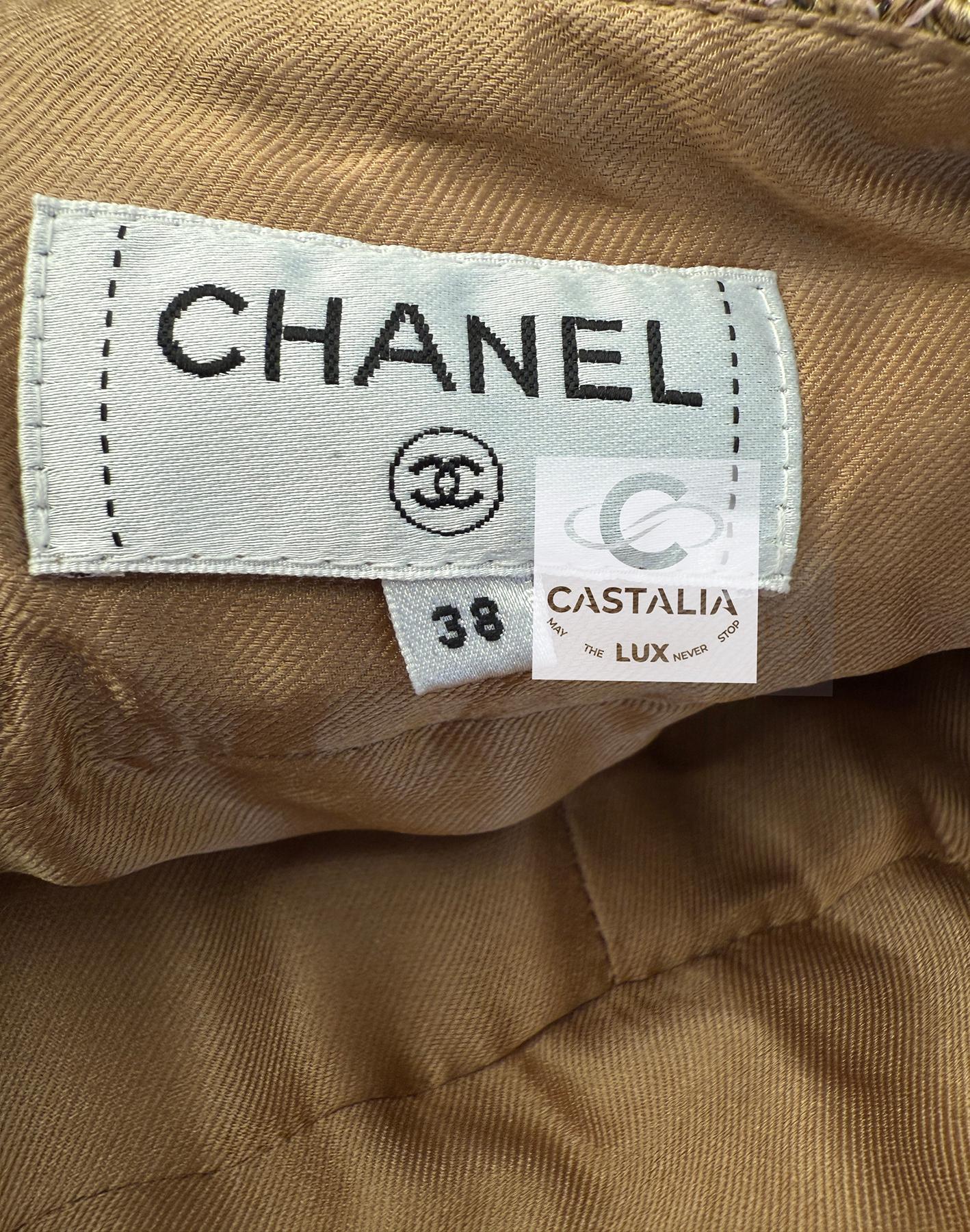 Chanel 4K$ New Paris / Cosmopolite Lesage Gonna in tweed 38 FR in vendita 6