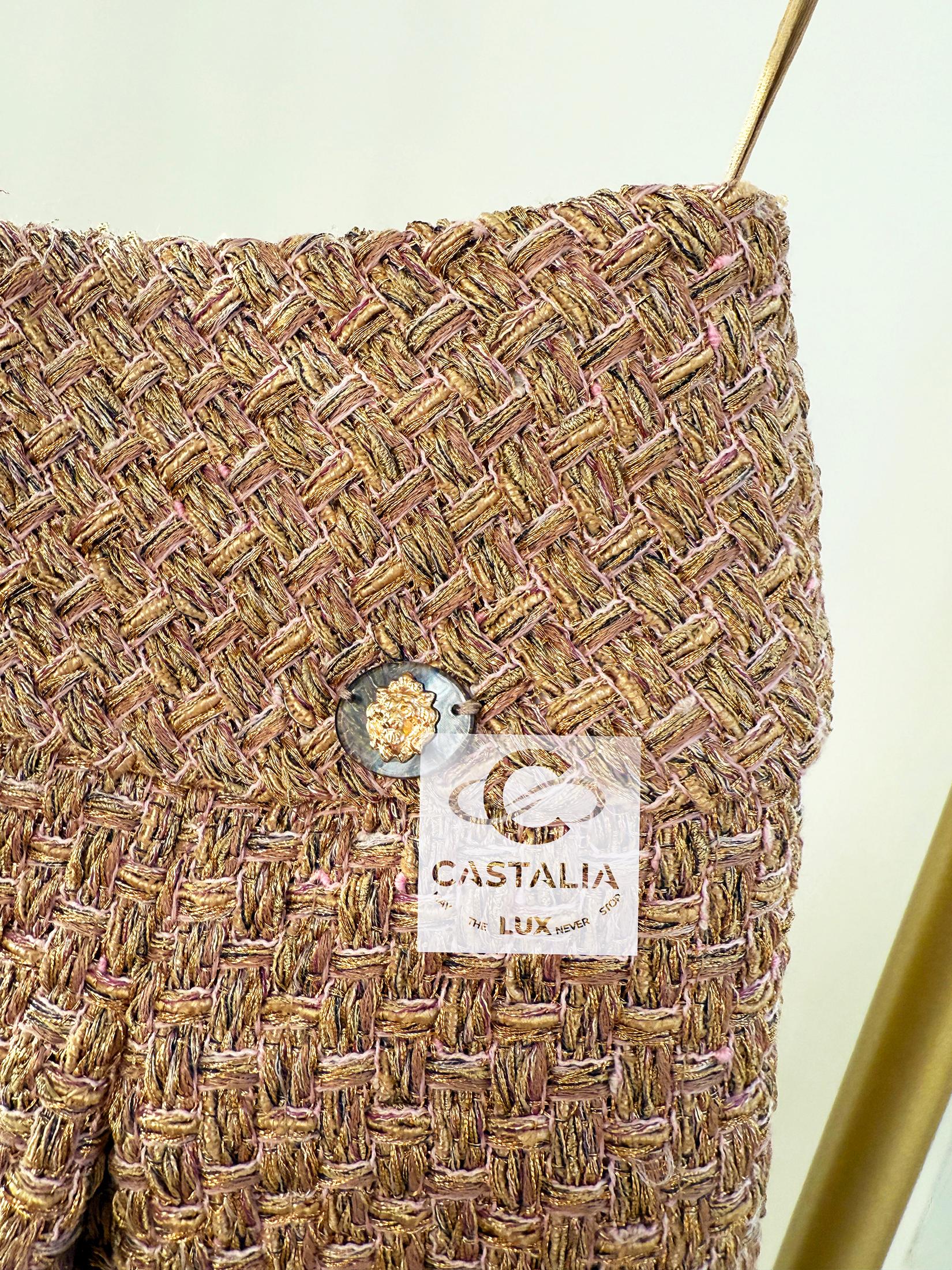 Chanel 4K$ New Paris / Cosmopolite Lesage Gonna in tweed 38 FR In condizioni Nuovo in vendita a Dubai, AE