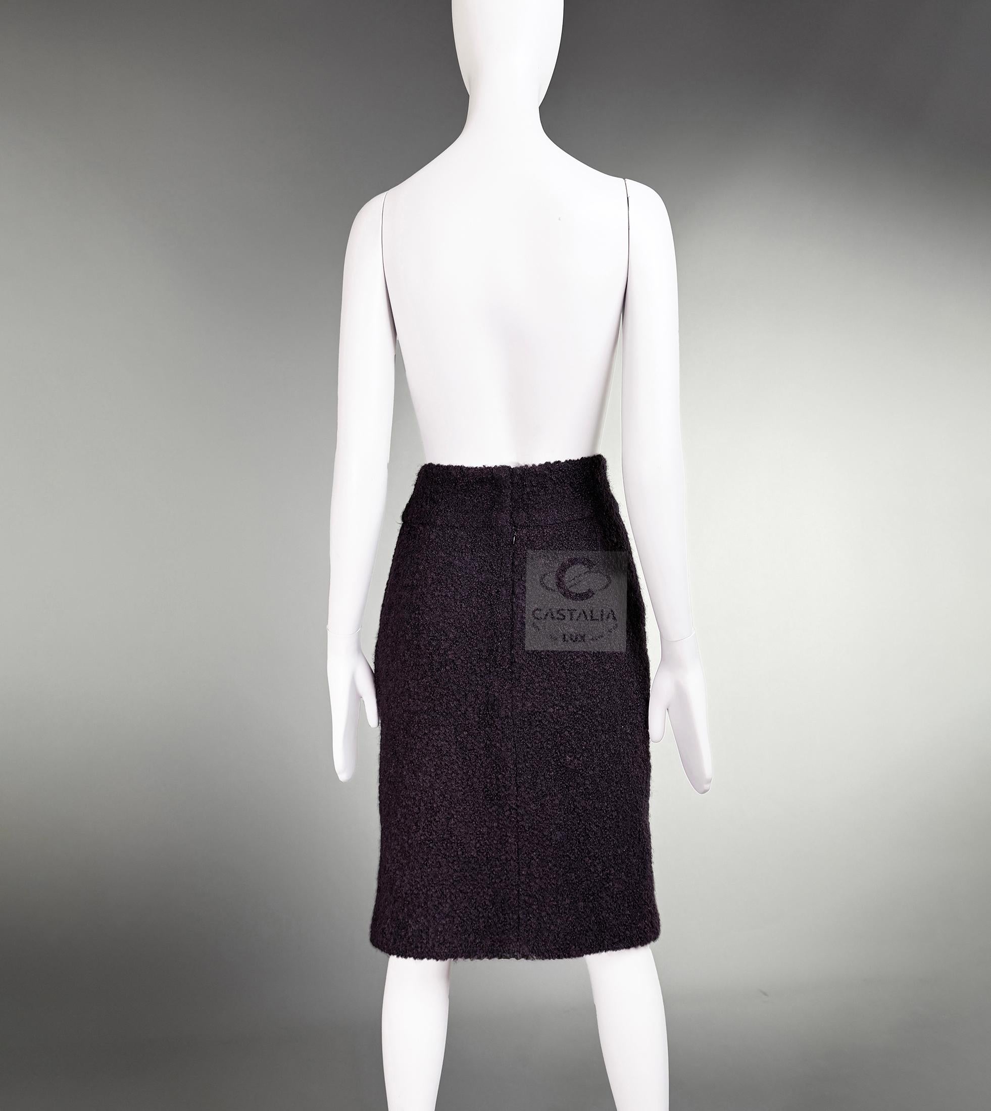 CHANEL 4K$ New Paris / Dallas Jupe en tweed d'alpaga 42 FR en vente 8