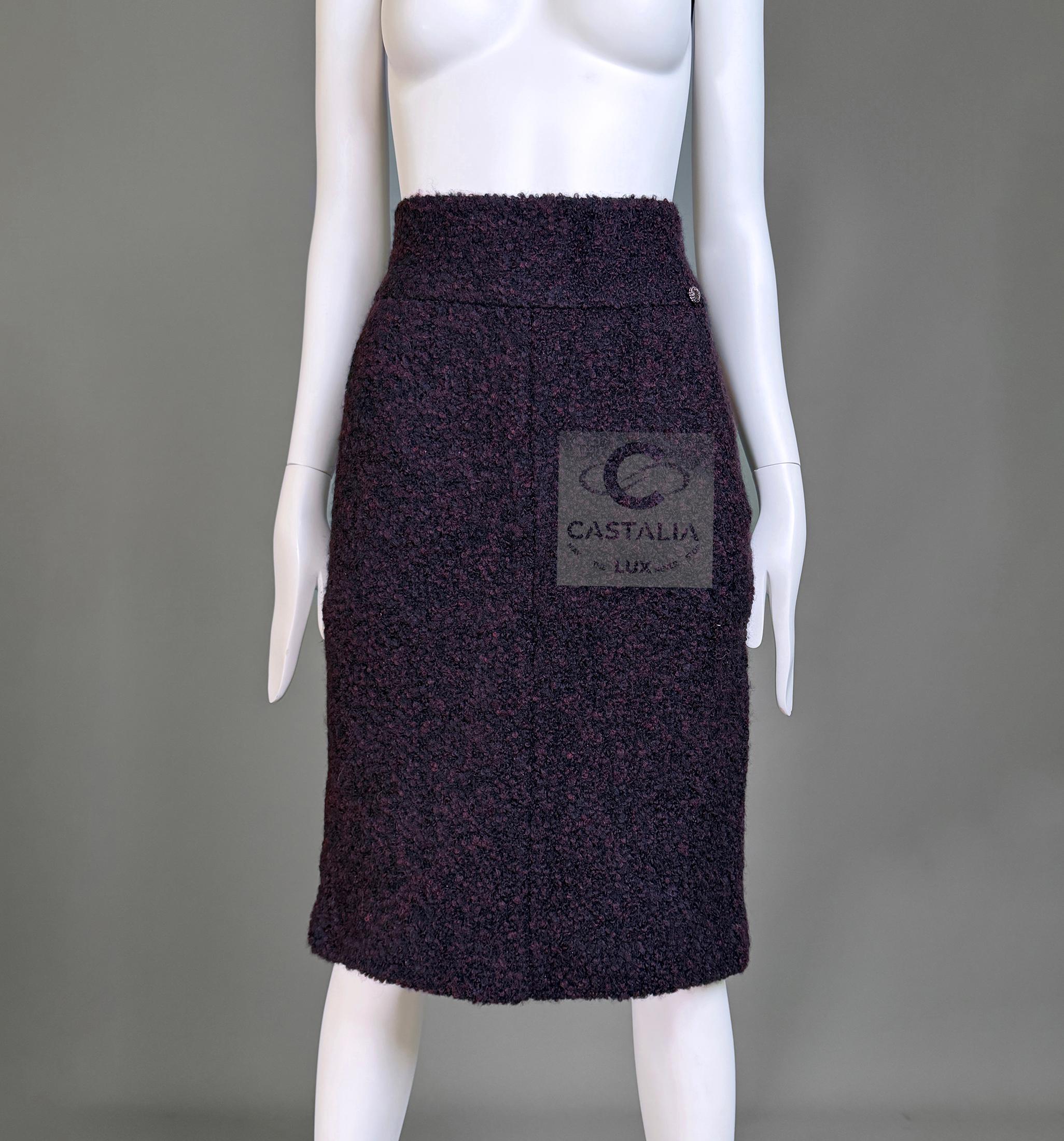 CHANEL 4K$ New Paris / Dallas Jupe en tweed d'alpaga 42 FR Unisexe en vente