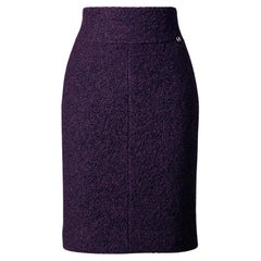 CHANEL 4K$ New Paris / Dallas Alpaca Tweed Skirt 42 FR