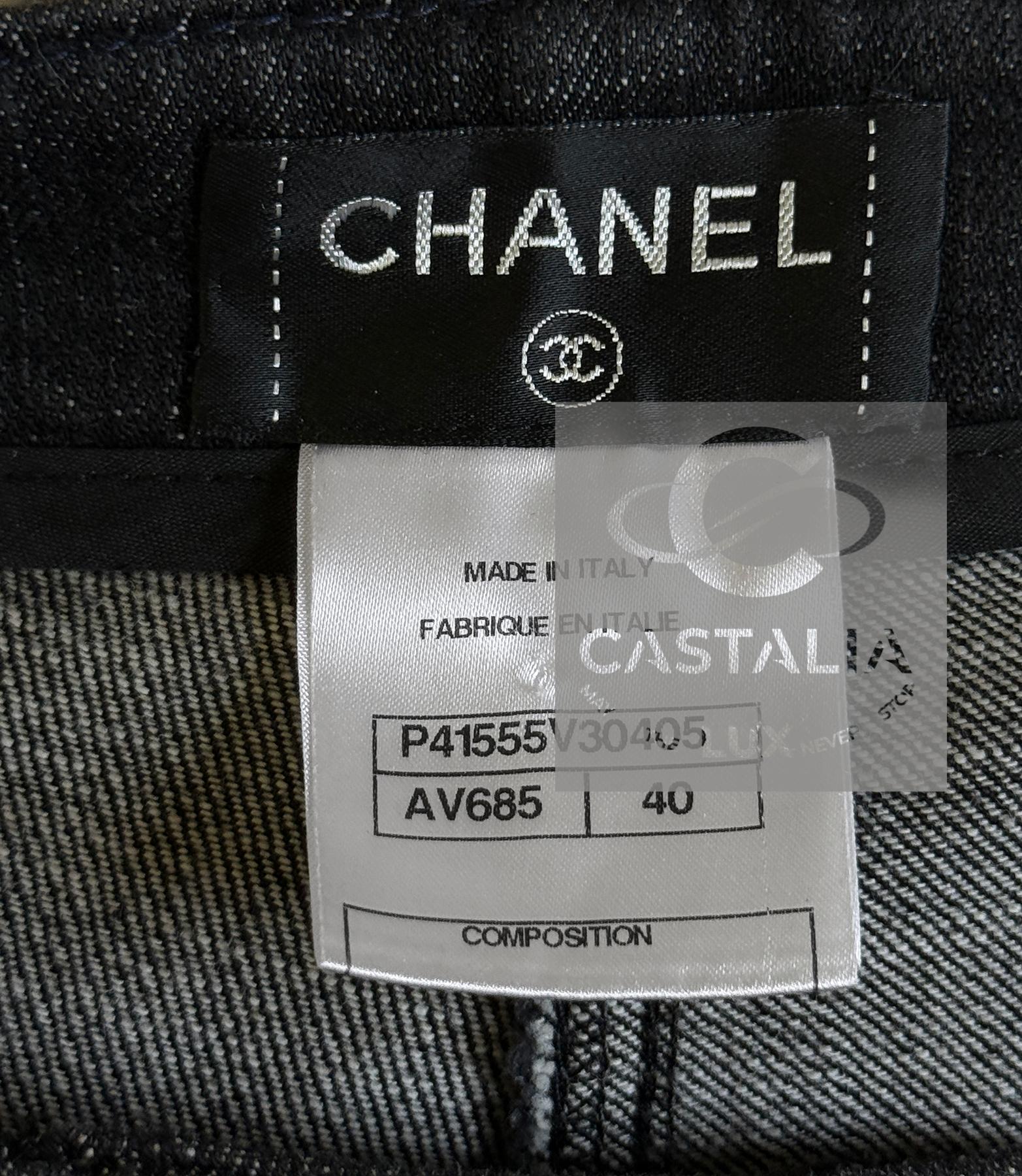 Chanel 4K$ Paris / Byzance Relic Runway Trousers 40 FR en vente 5