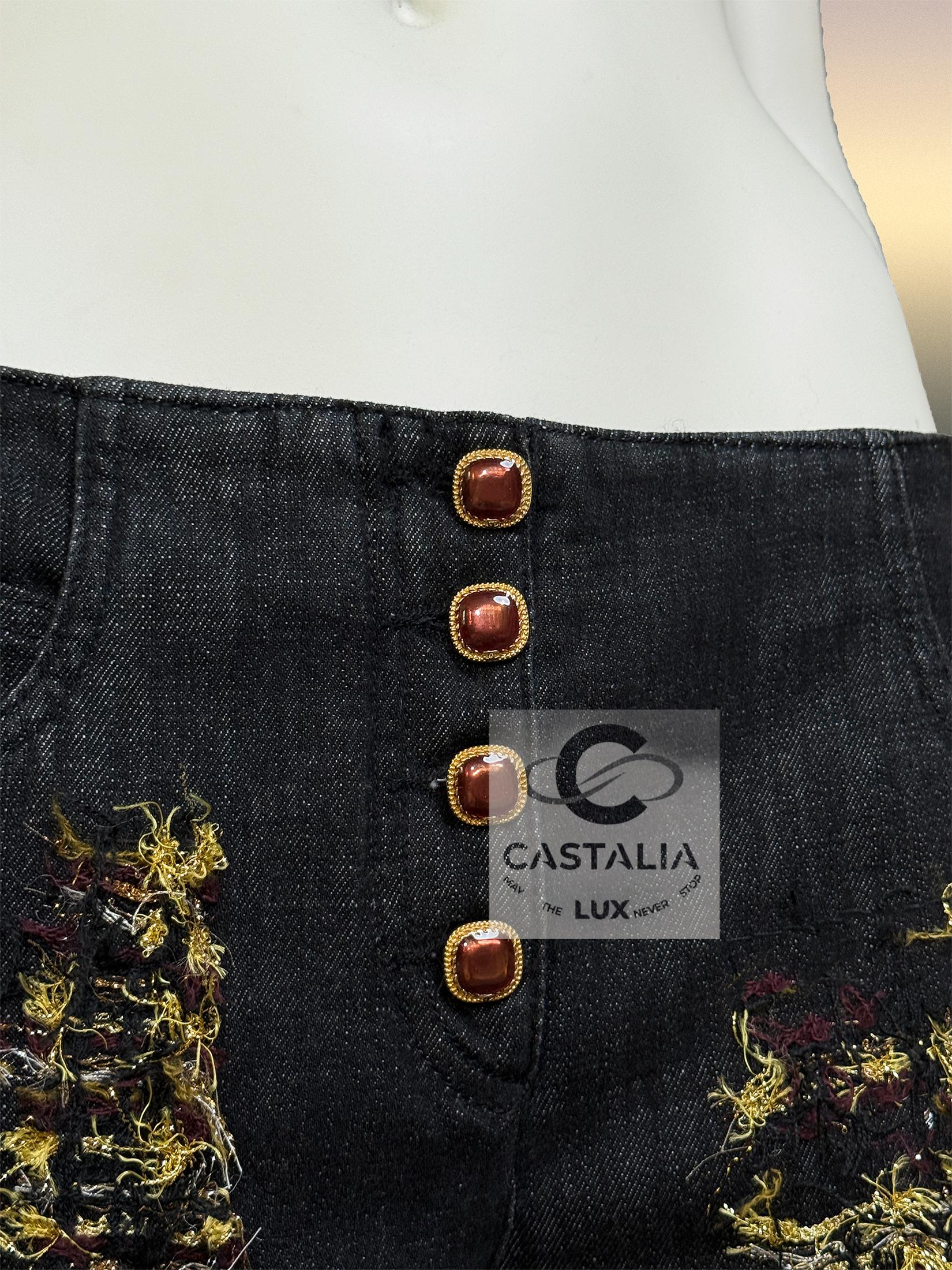 Chanel 4K$ Paris / Byzance Relic Runway Trousers 40 FR en vente 1