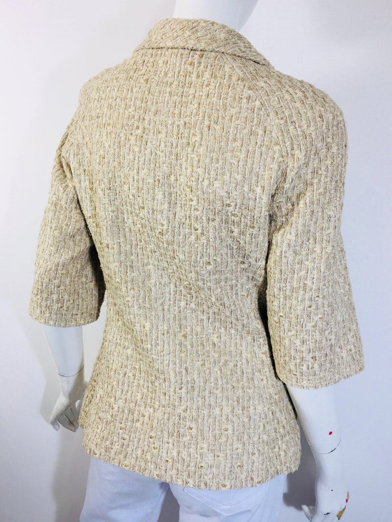 Chanel 5 Button Boucle Jacket at 1stDibs | chanel boucle jacket, boucle ...