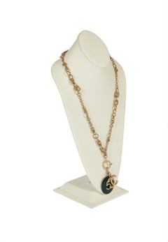 Chanel 5 & CC Lange Silber-Halskette