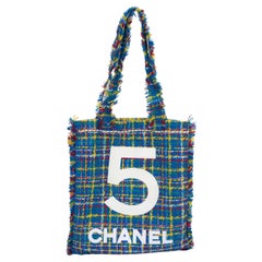 Chanel 5 Multicolor Tweed Tote