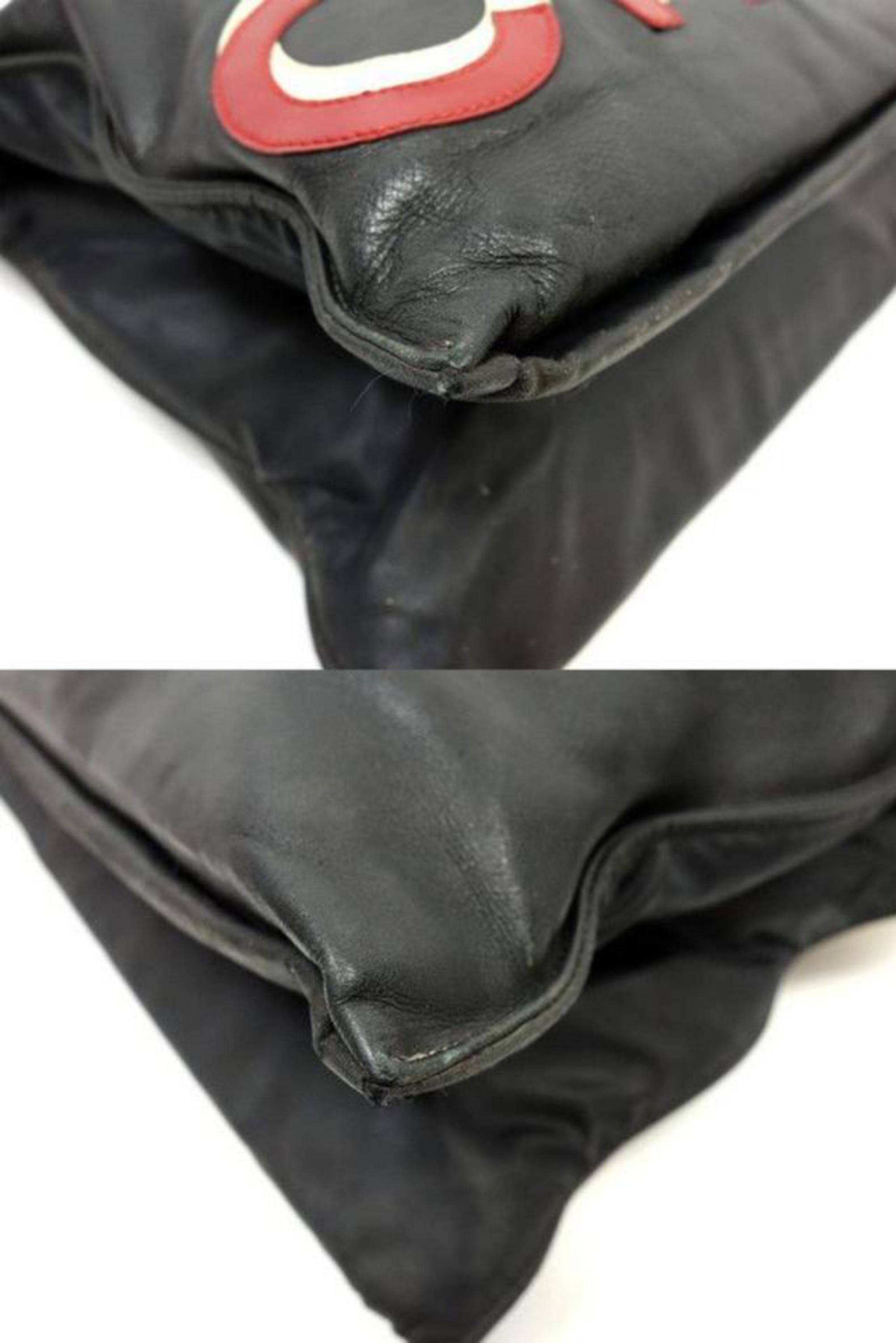 Chanel 5 Star Chain Tote 227481 Black Leather Shoulder Bag For Sale 5