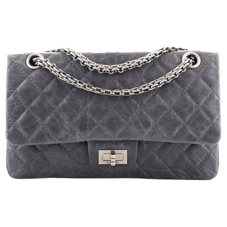 Chanel 50th Anniversary Reissue 2.55 Flap Bag Quilted Aged Calfskin 225