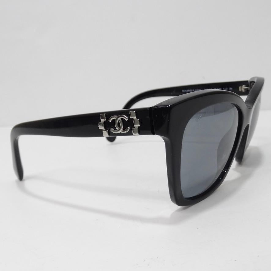 Chanel 5313 CC Butterfly Signature Sunglasses Black 5