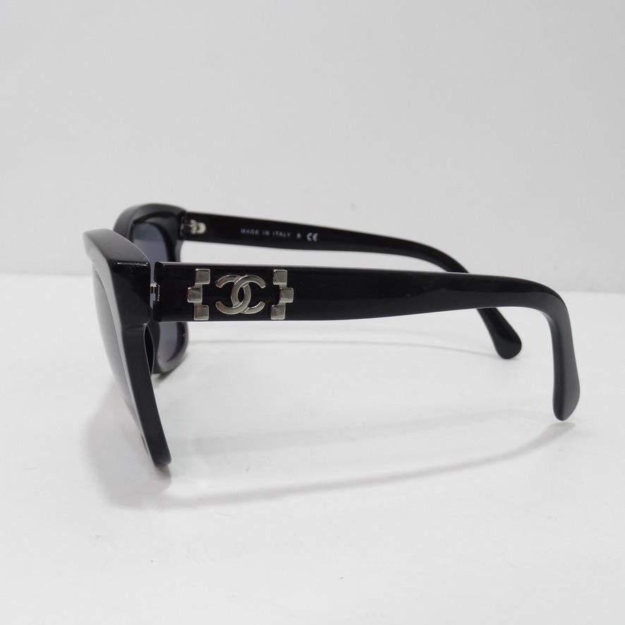Women's or Men's Chanel 5313 CC Butterfly Signature Sunglasses Black