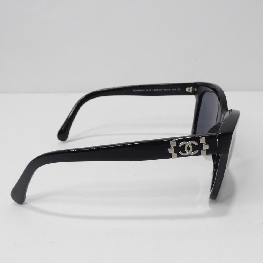 Chanel 5313 CC Butterfly Signature Sunglasses Black 3
