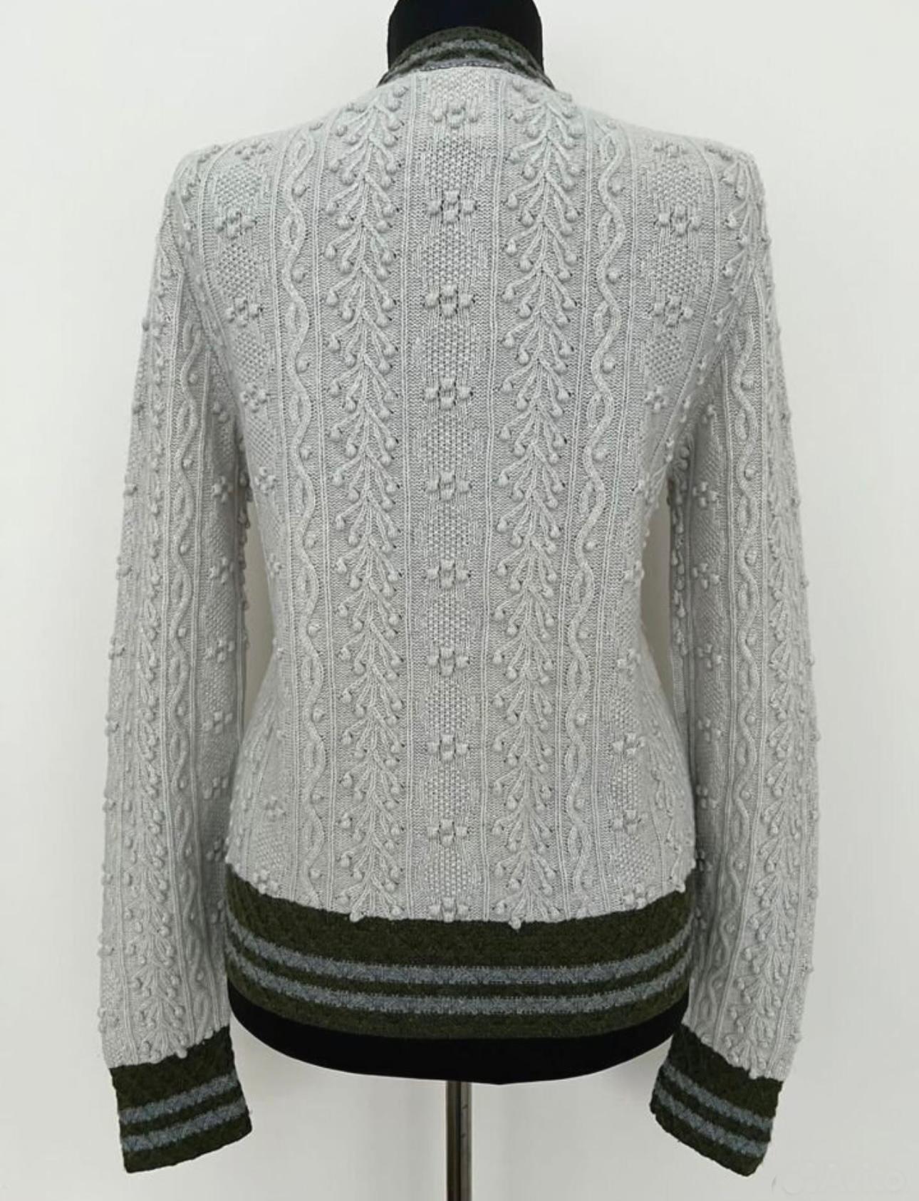Chanel 5K$ CC Jewel Edelweiss Buttons Cashmere Cardigan For Sale 4