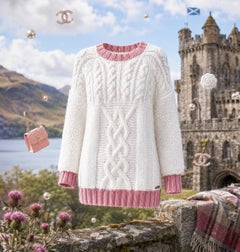 CHANEL 5K$ New Paris / Edinburgh Runway Teddy Jumper 34 FR