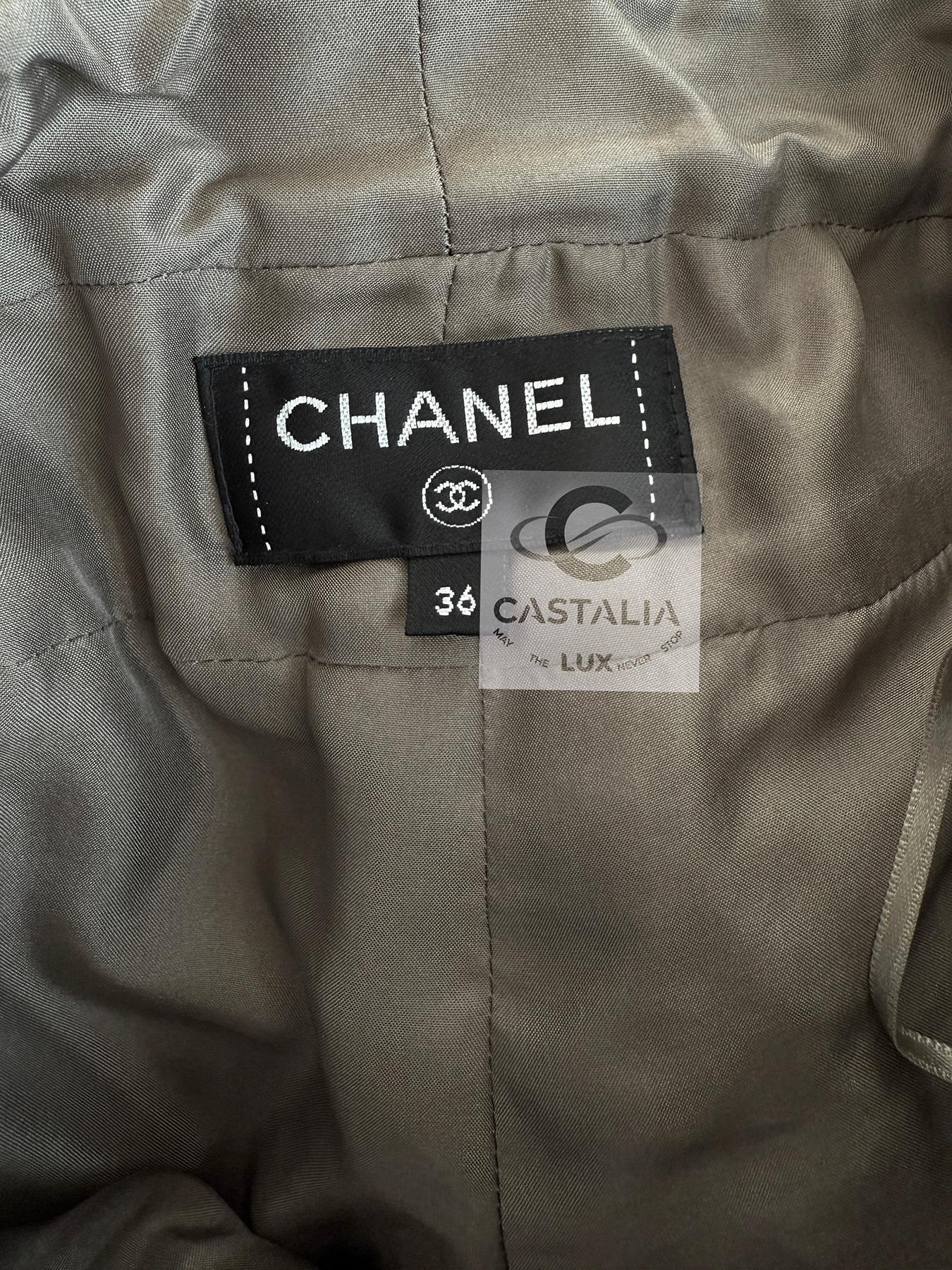 Chanel 5K$ New Paris / Rome Pantaloni iconici in tweed 36 FR in vendita 11