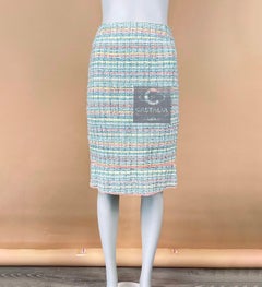CHANEL 5K$ Runway Ribbon Tweed Skirt 36 FR