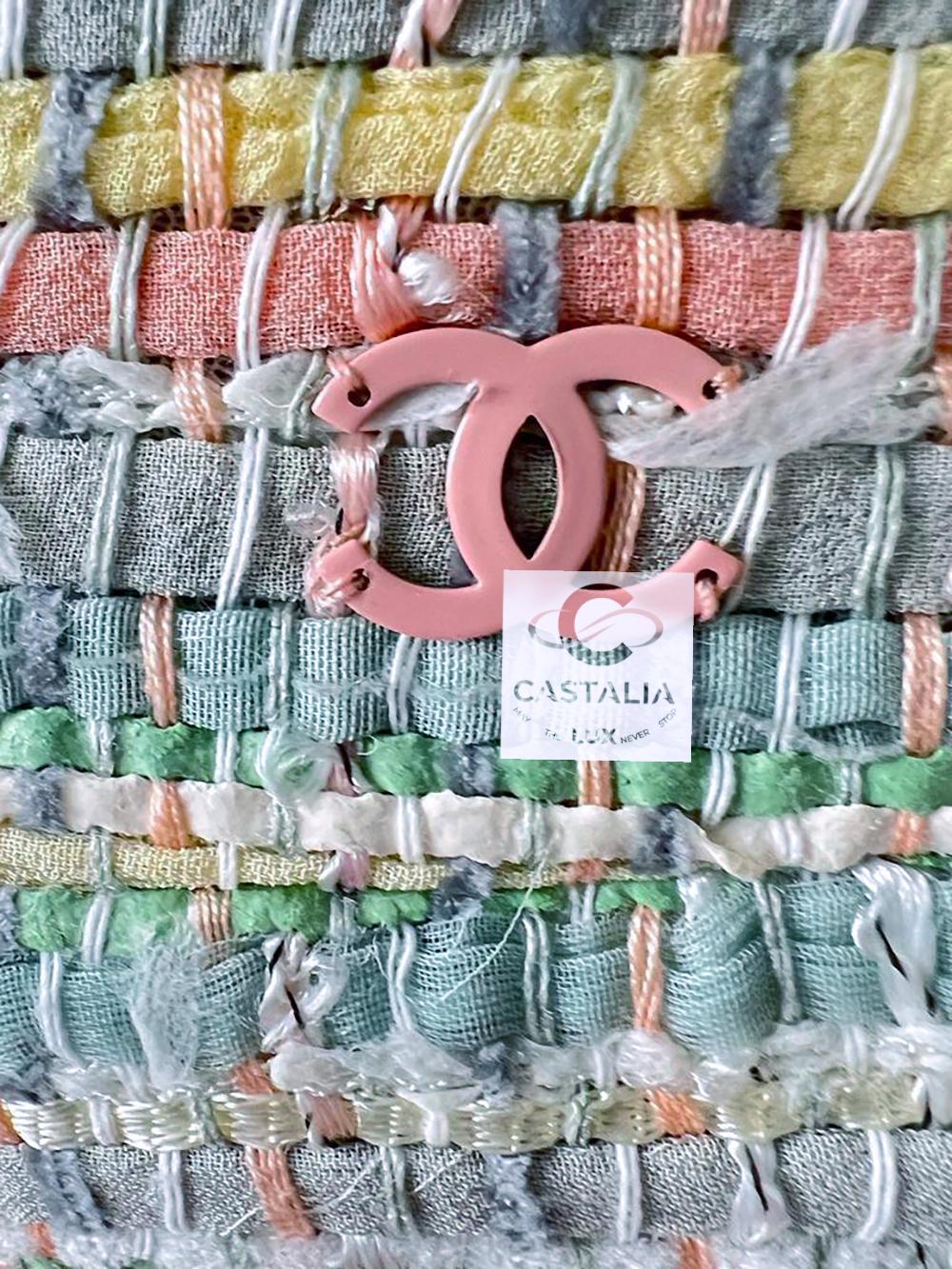 Femenino o masculino CHANEL 5K$ Falda de tweed con lazo de pasarela 36 FR en venta