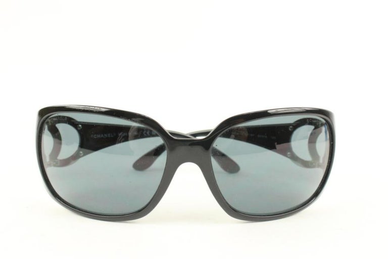Chanel 6014 CC Jumbo Black Sunglasses 19ck31s at 1stDibs