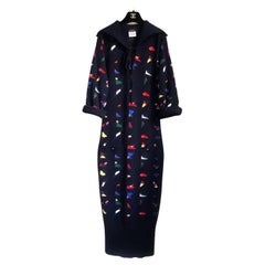 Chanel 6K$ CC Globe Buttons Maxi Cashmere Dress 36 FR