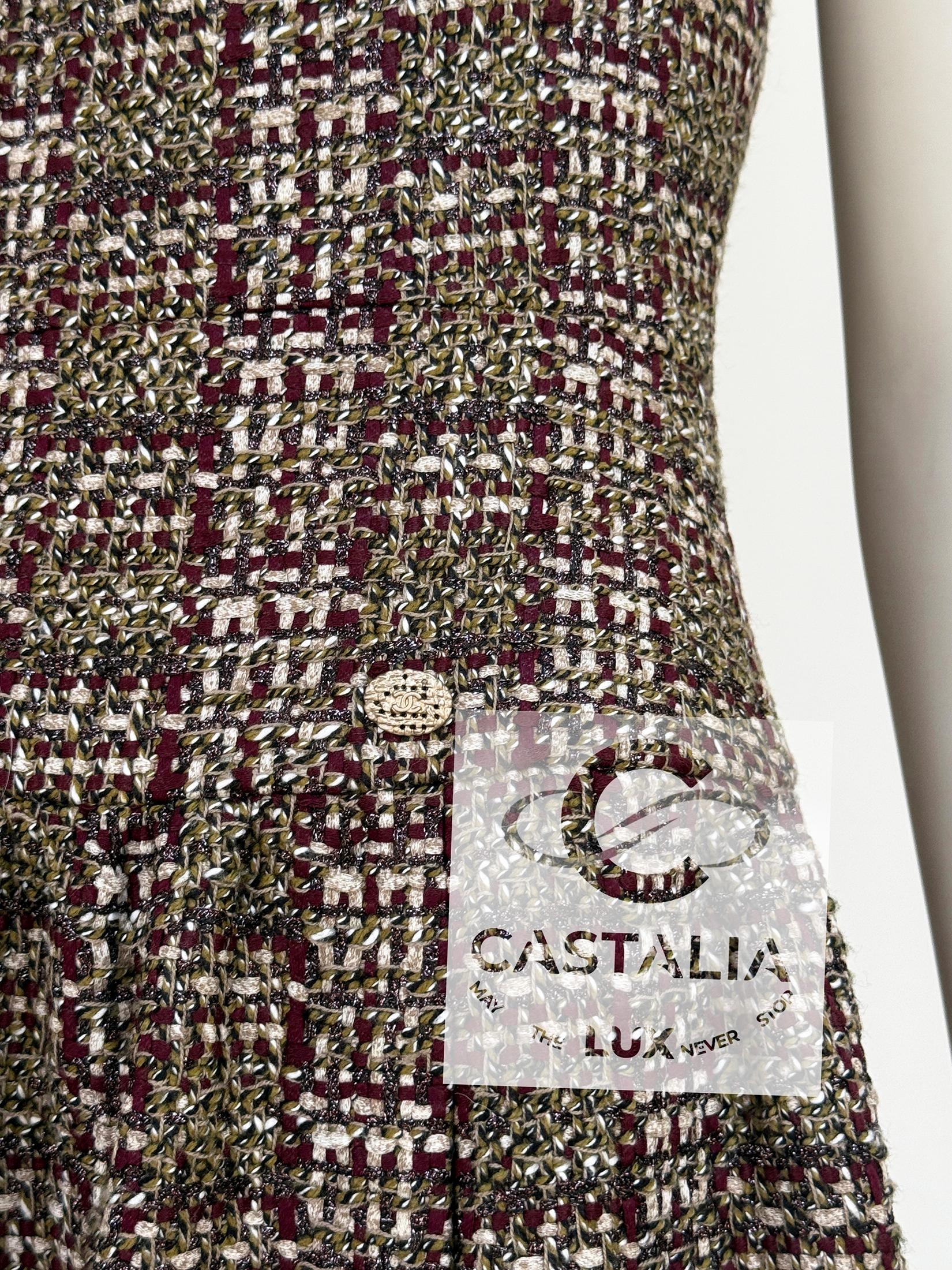 Chanel 6K$ New Paris / Edinburgh Lesage Tweed Dress 36 FR For Sale 1