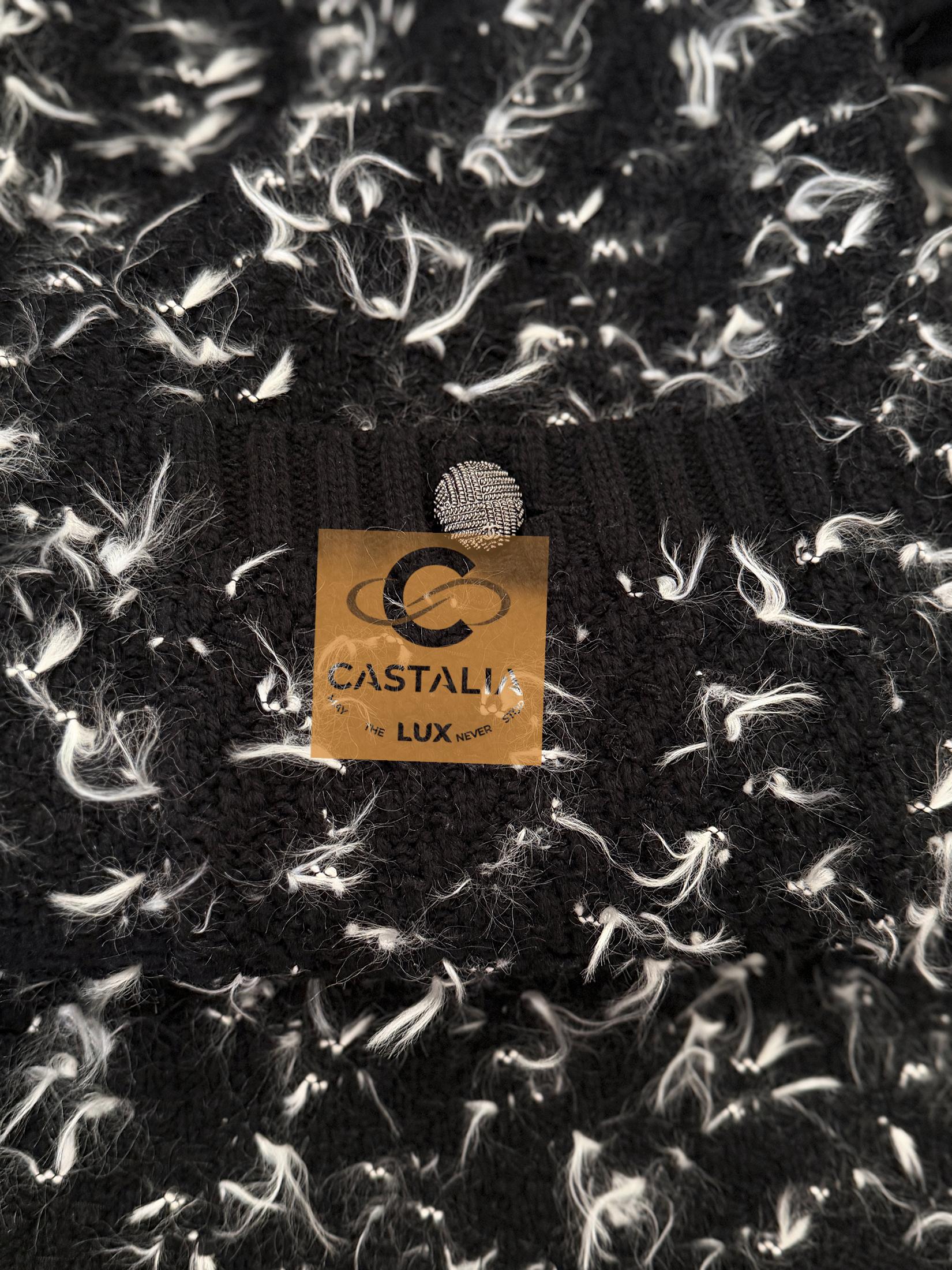 CHANEL 6K$ New Paris / Salzburg CC Buttons Fluffy Dress 40 FR Unisexe en vente