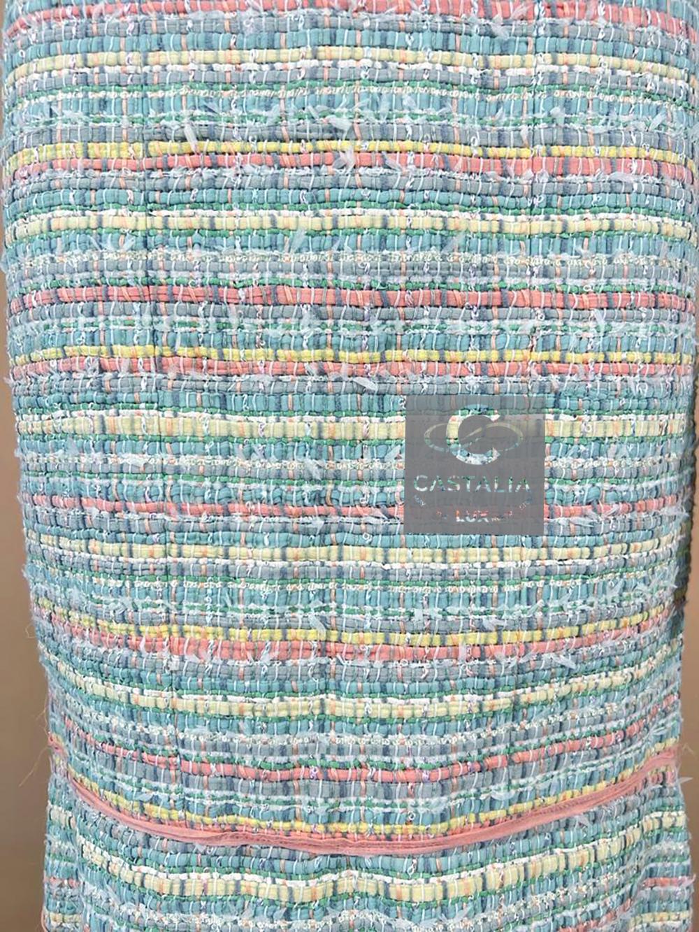 Chanel 6K$ Ribbon Tweed Skirt in Pastels 1