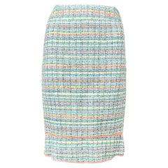 Chanel 6K$ Ribbon Tweed Skirt in Pastels