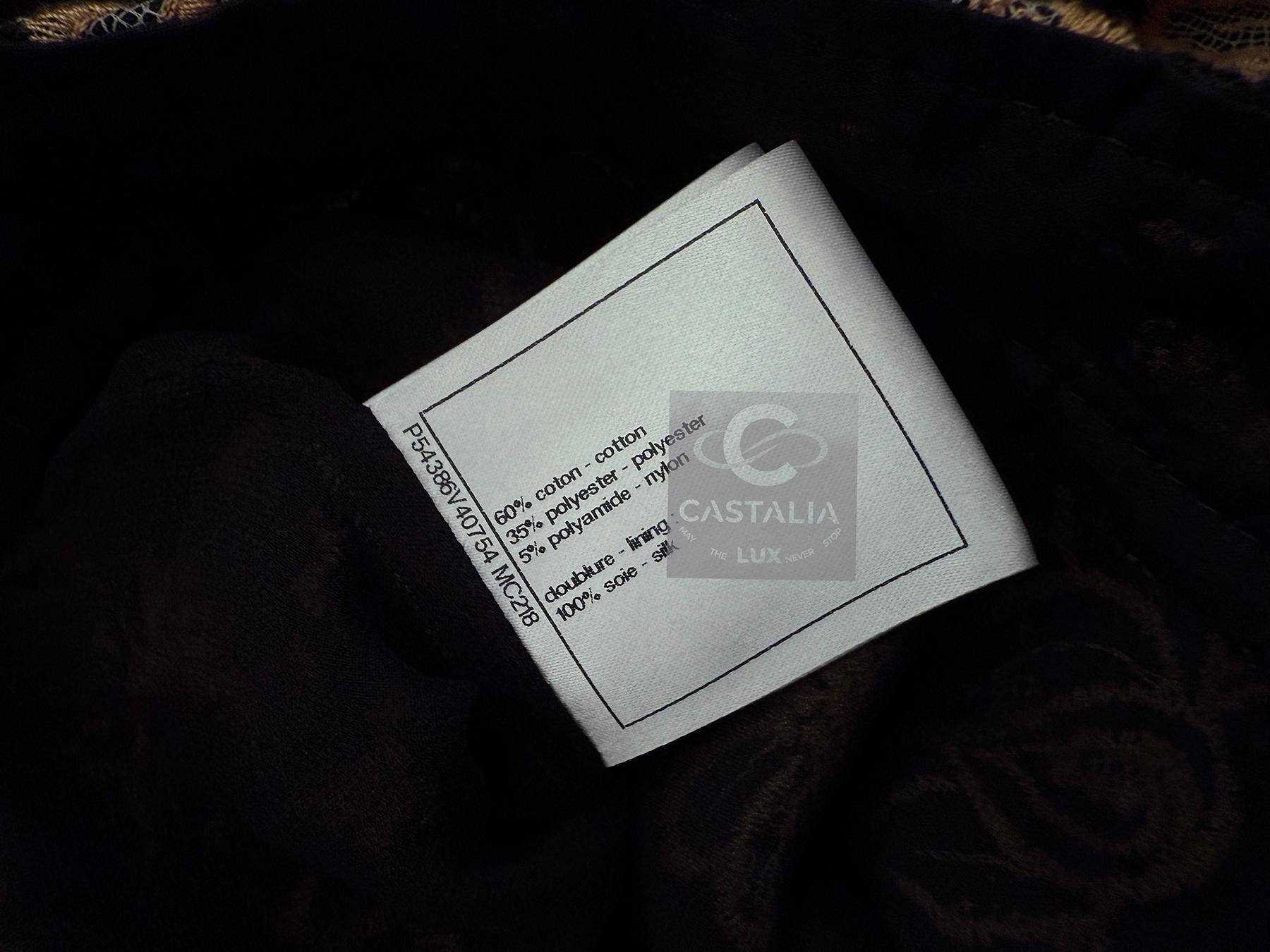 Chanel 6K$ Roman Nocturne Pantalon brodé 36 FR en vente 9