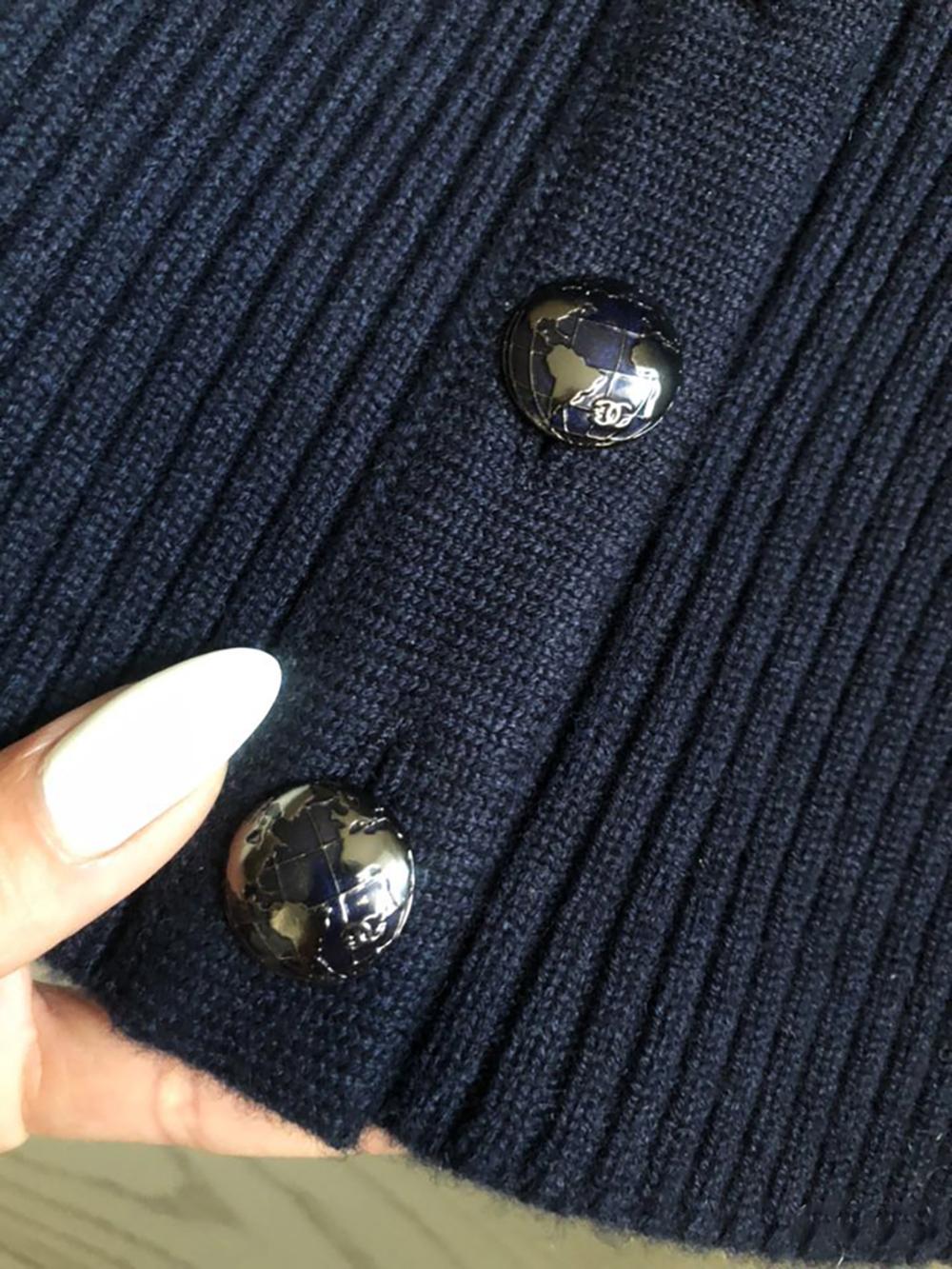 Chanel 6K$ Pasarela Futurista Maxi Vestido Cachemira 36 FR en venta 4