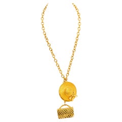 Chanel 70's Hat & Purse Necklace