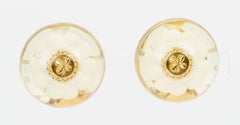Chanel 70's Lucite Camelia Earrings