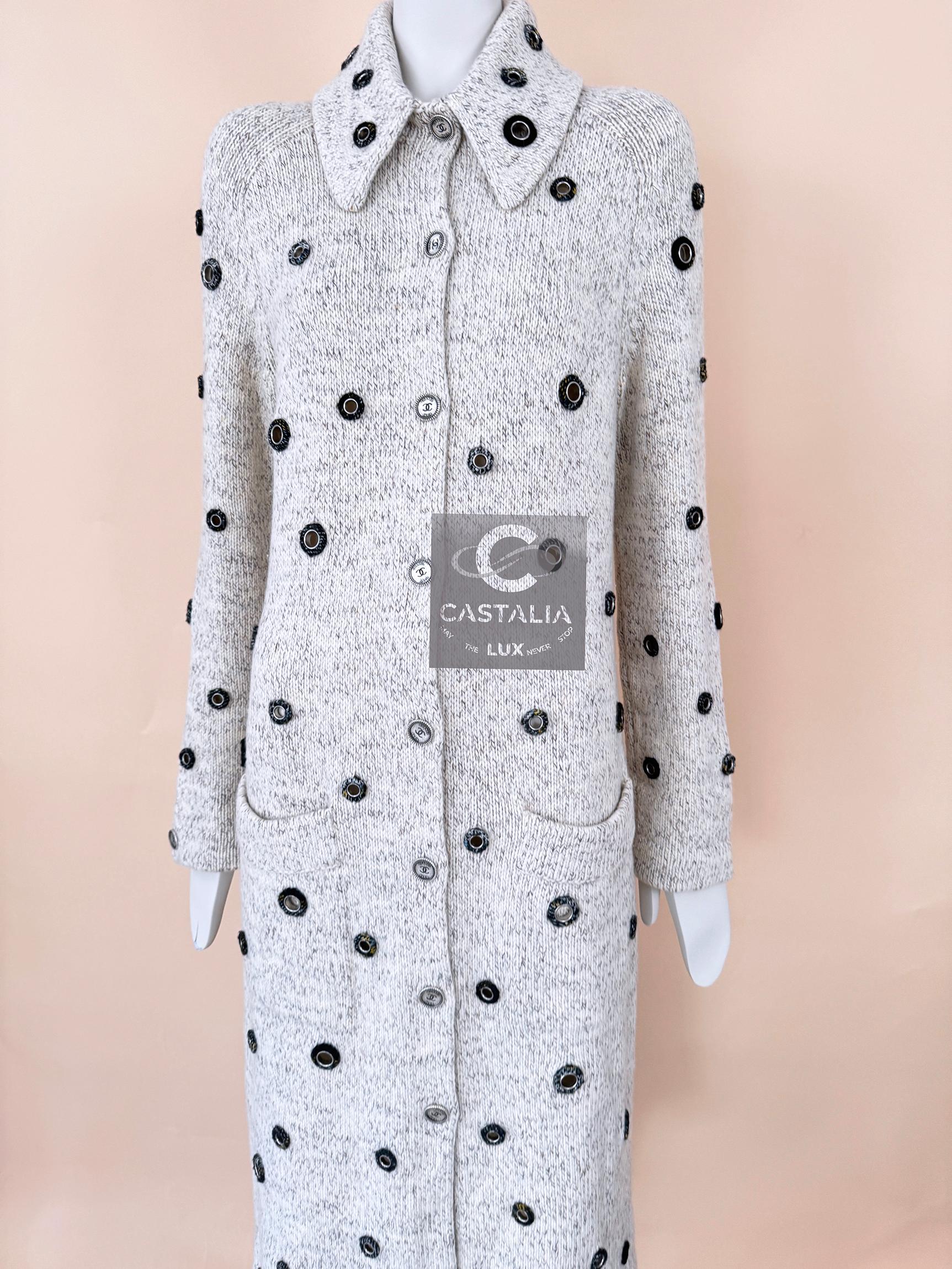 Chanel 7K$ Embellished Cashmere Cardi Coat 5