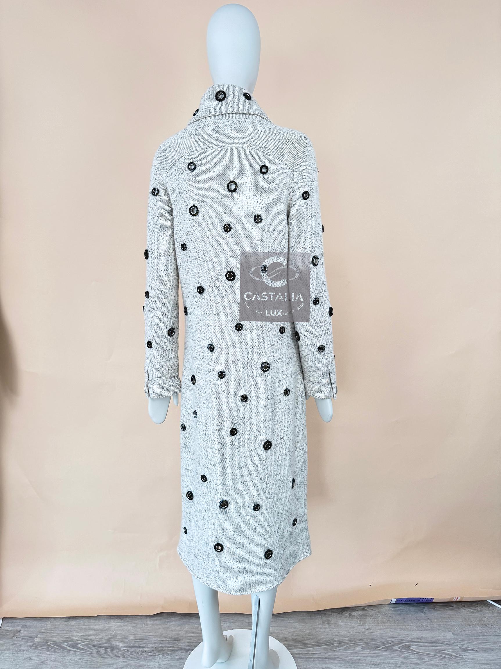 Chanel 7K$ Embellished Cashmere Cardi Coat 9